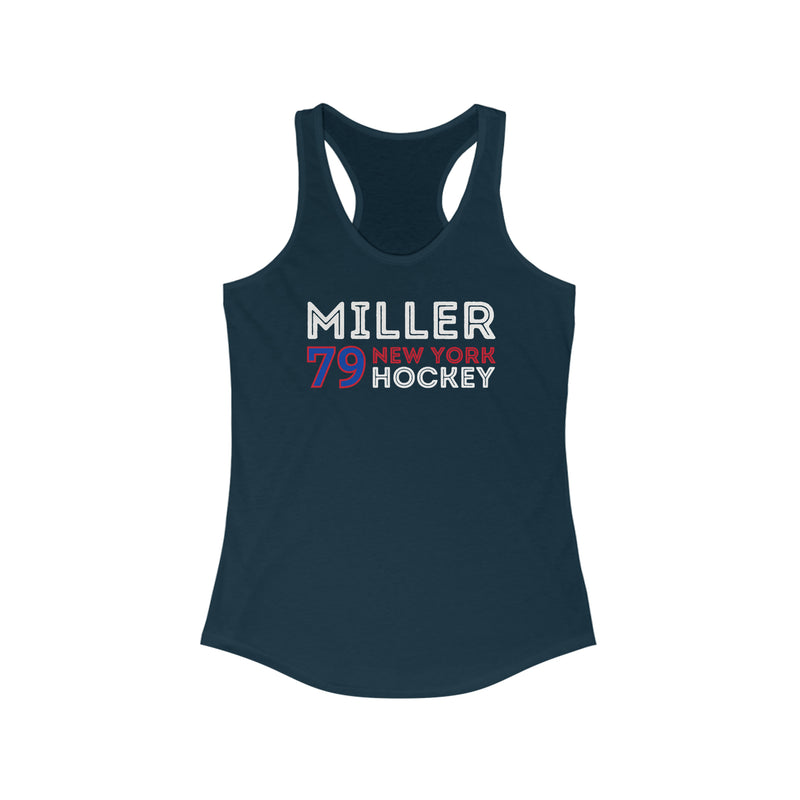 Miller 79 New York Hockey Grafitti Wall Design Women's Ideal Racerback Tank Top