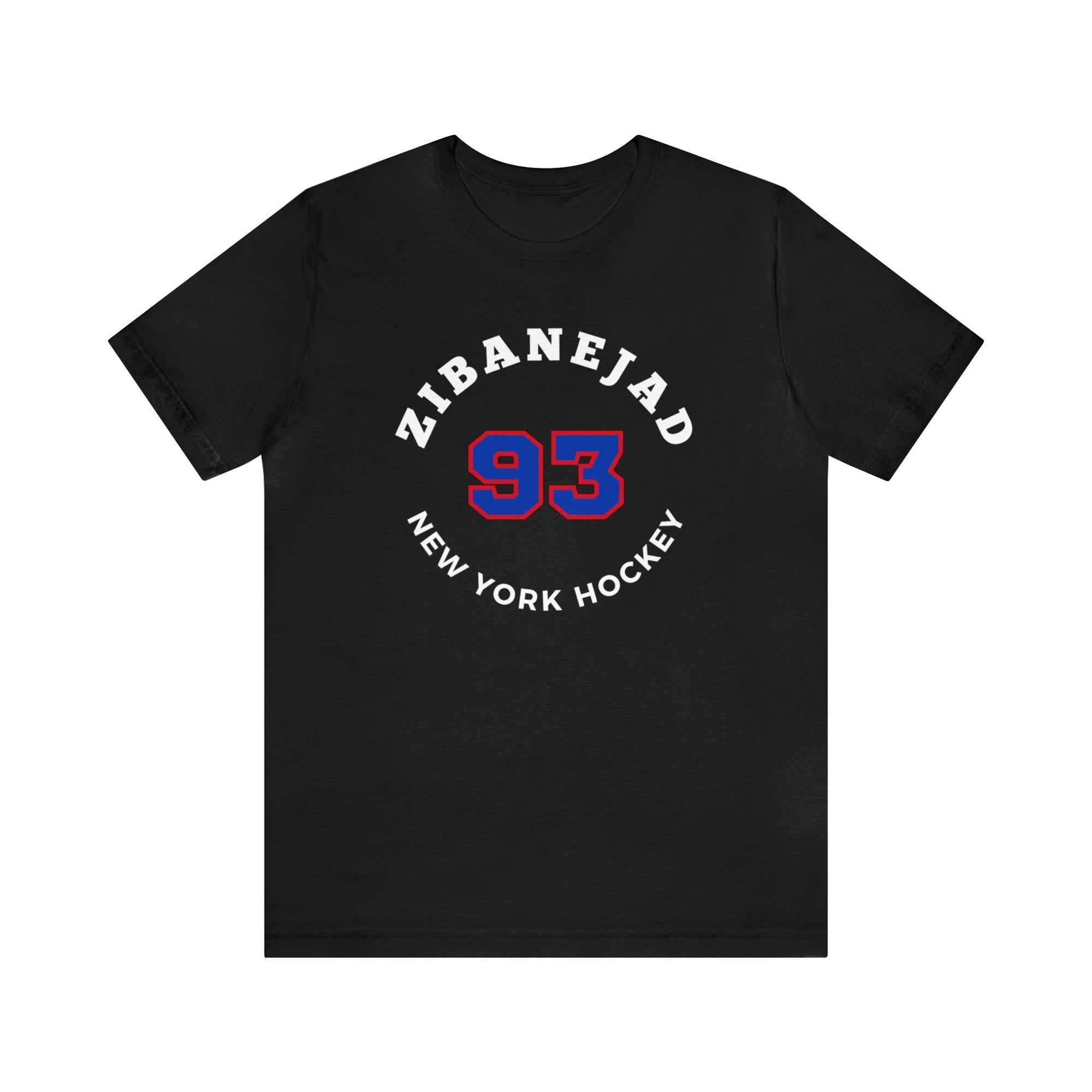 Zibanejad 93 New York Hockey Number Arch Design Unisex T-Shirt