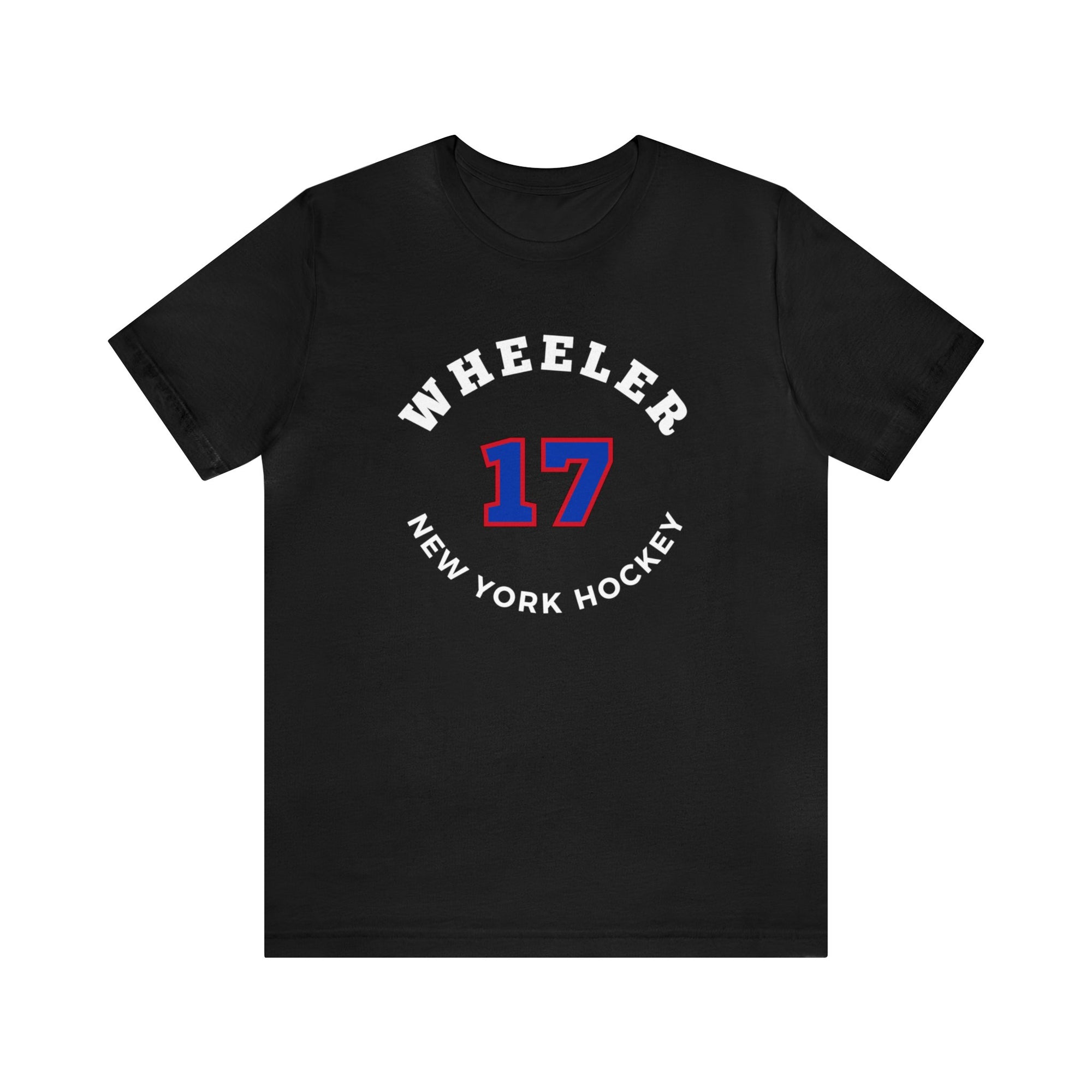 Wheeler 17 New York Hockey Number Arch Design Unisex T-Shirt