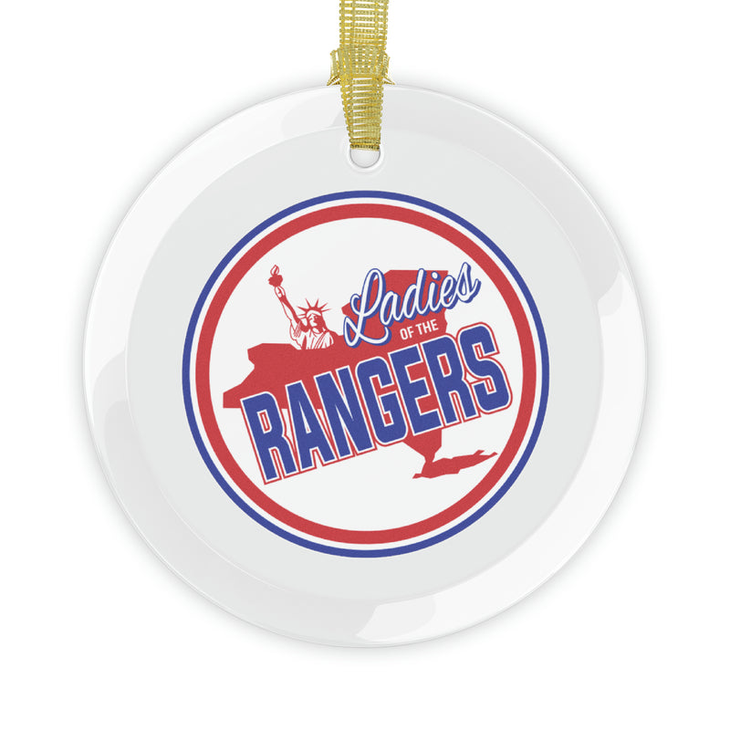Ladies Of The Rangers Glass Ornament, Original Design