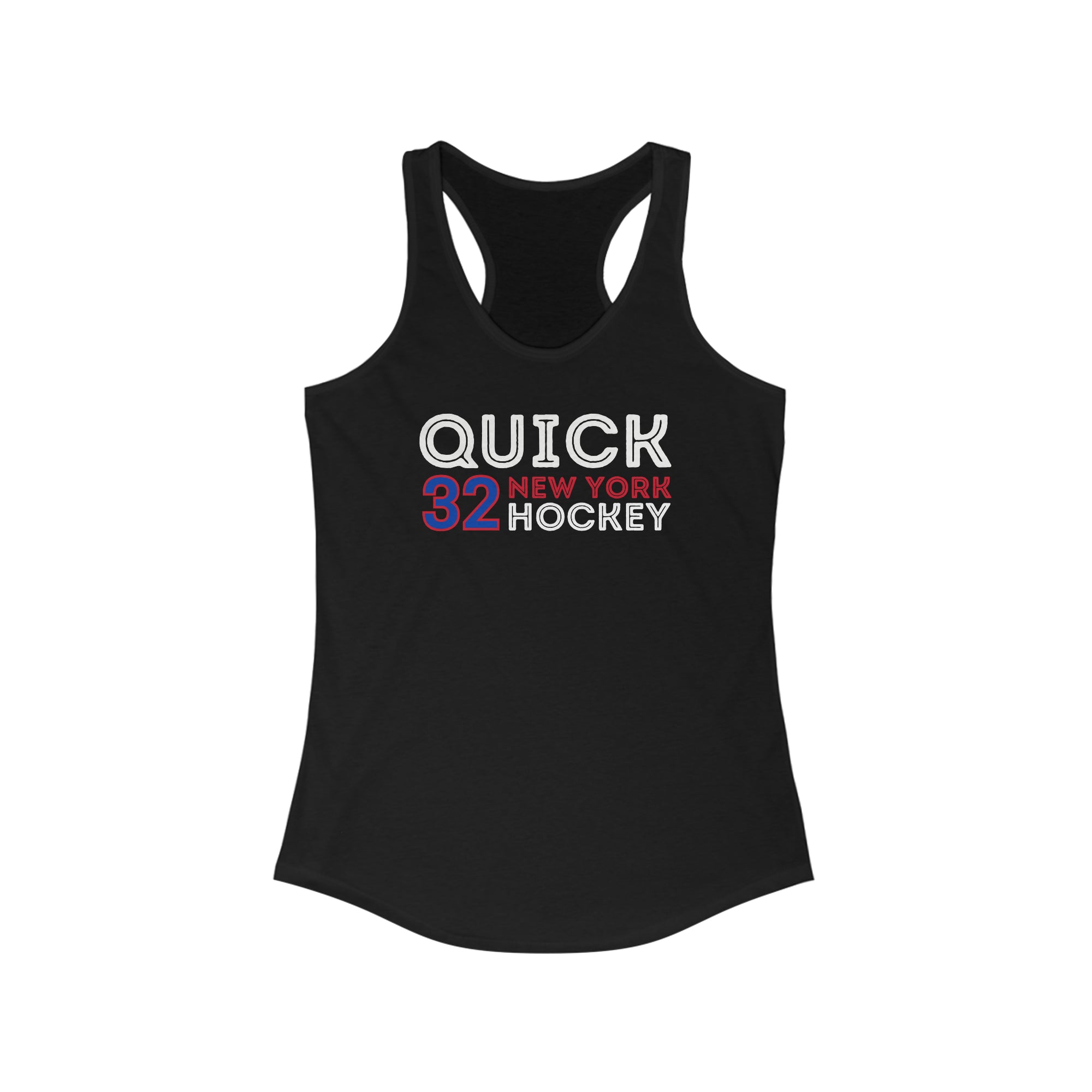 Quick 32 New York Hockey Grafitti Wall Design Women's Ideal Racerback Tank Top