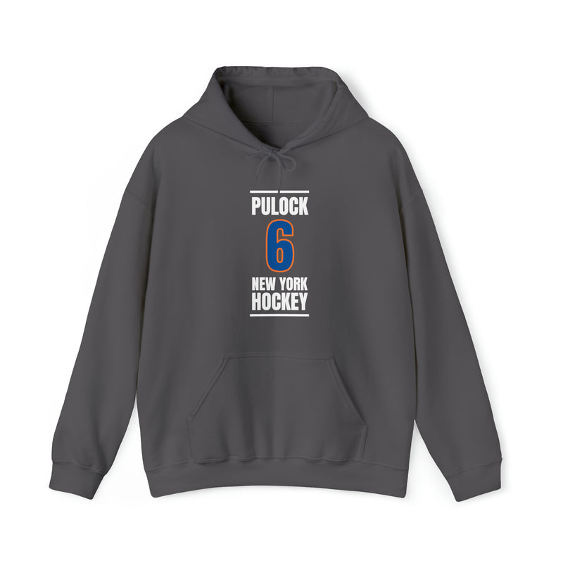 Pulock 6 New York Hockey Blue Vertical Design Unisex Hooded Sweatshirt