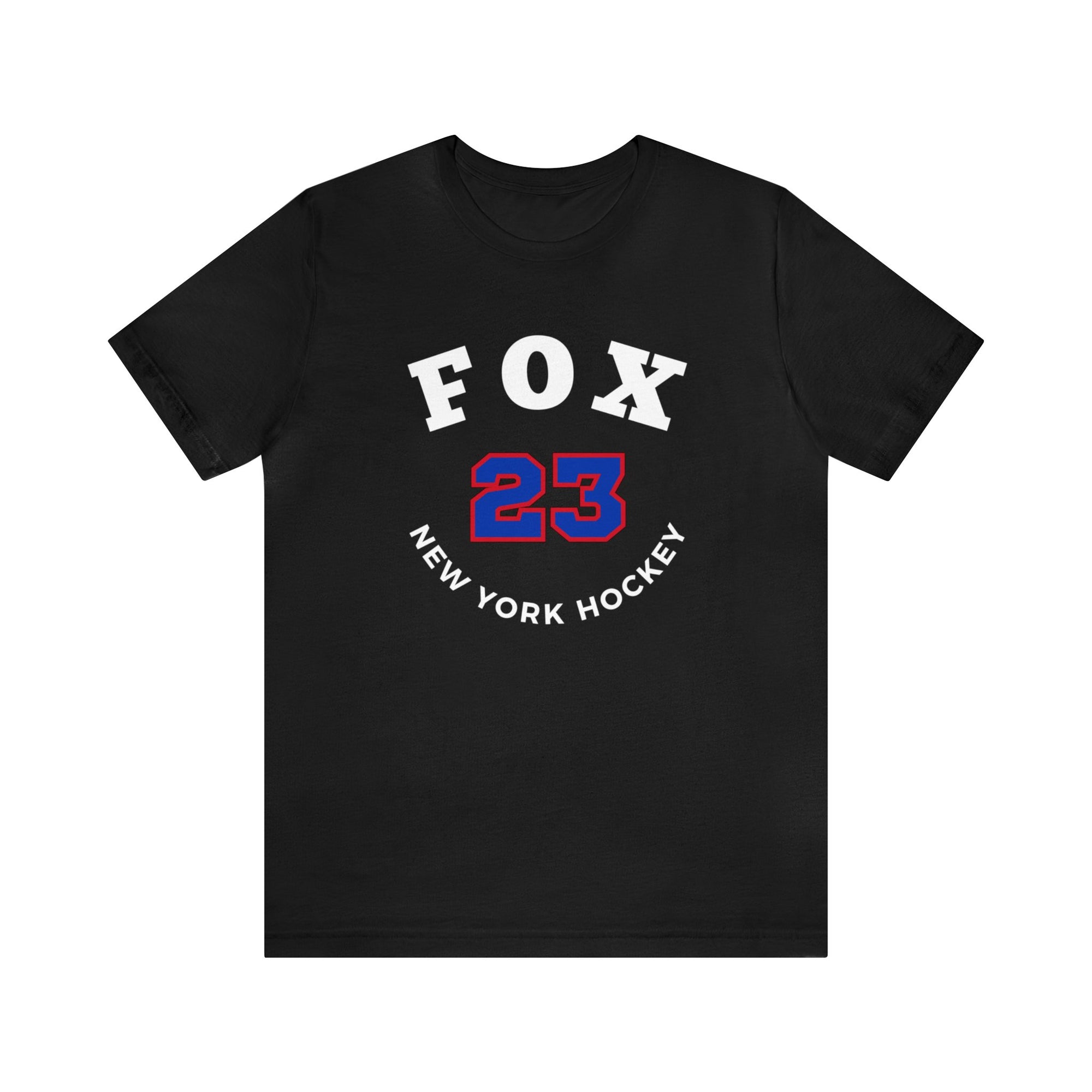 Fox 23 New York Hockey Number Arch Design Unisex T-Shirt