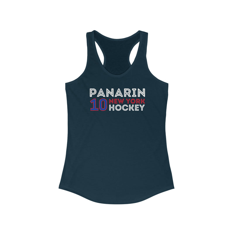 Panarin 10 New York Hockey Grafitti Wall Design Women's Ideal Racerback Tank Top