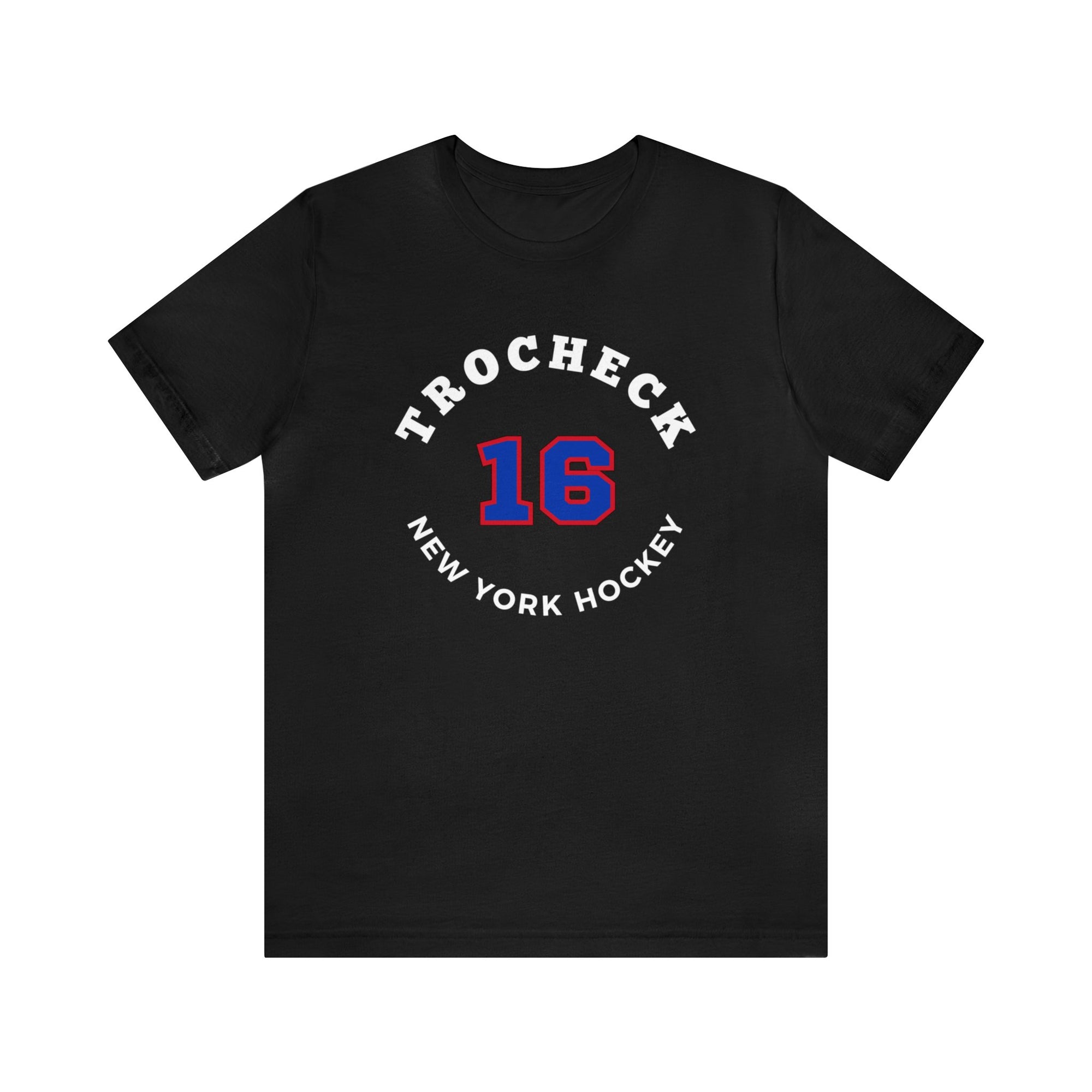 Trocheck 16 New York Hockey Number Arch Design Unisex T-Shirt