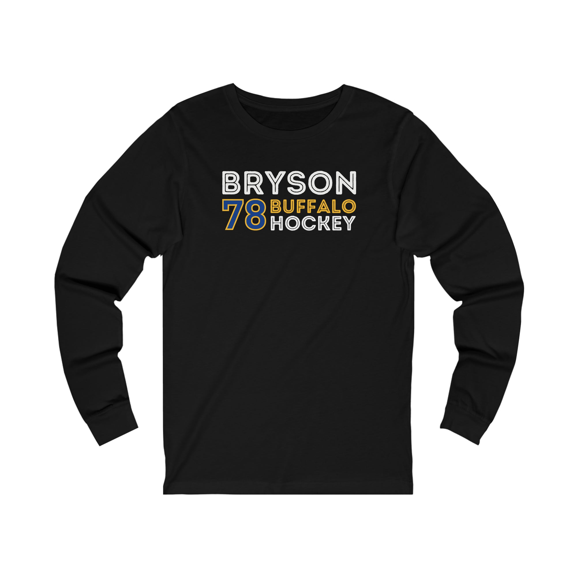 Bryson 78 Buffalo Hockey Grafitti Wall Design Unisex Jersey Long Sleeve Shirt