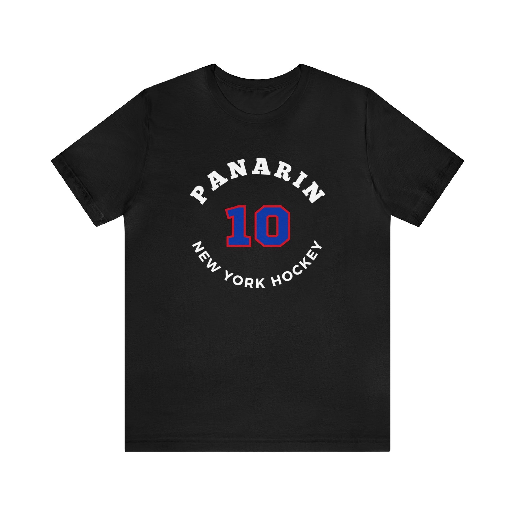 Panarin 10 New York Hockey Number Arch Design Unisex T-Shirt