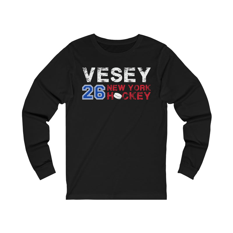 Vesey 26 New York Hockey Unisex Jersey Long Sleeve Shirt