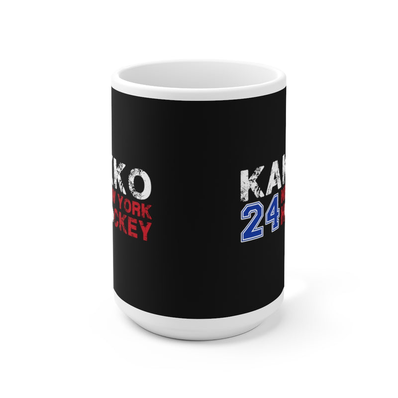 Kakko 24 New York Hockey Ceramic Coffee Mug In Black, 15oz