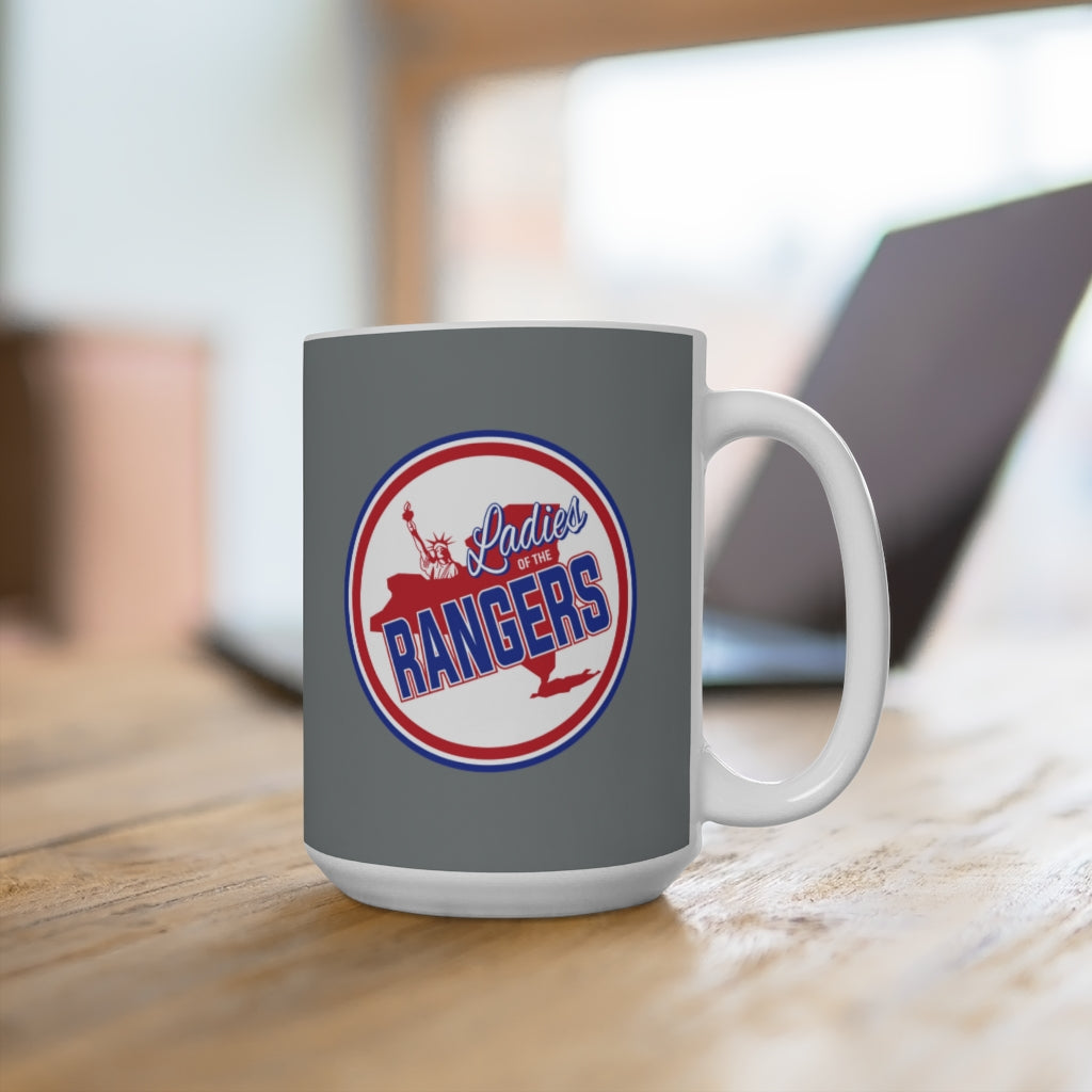 Ladies Of The Rangers Ceramic Coffee Mug, Grey, 15oz