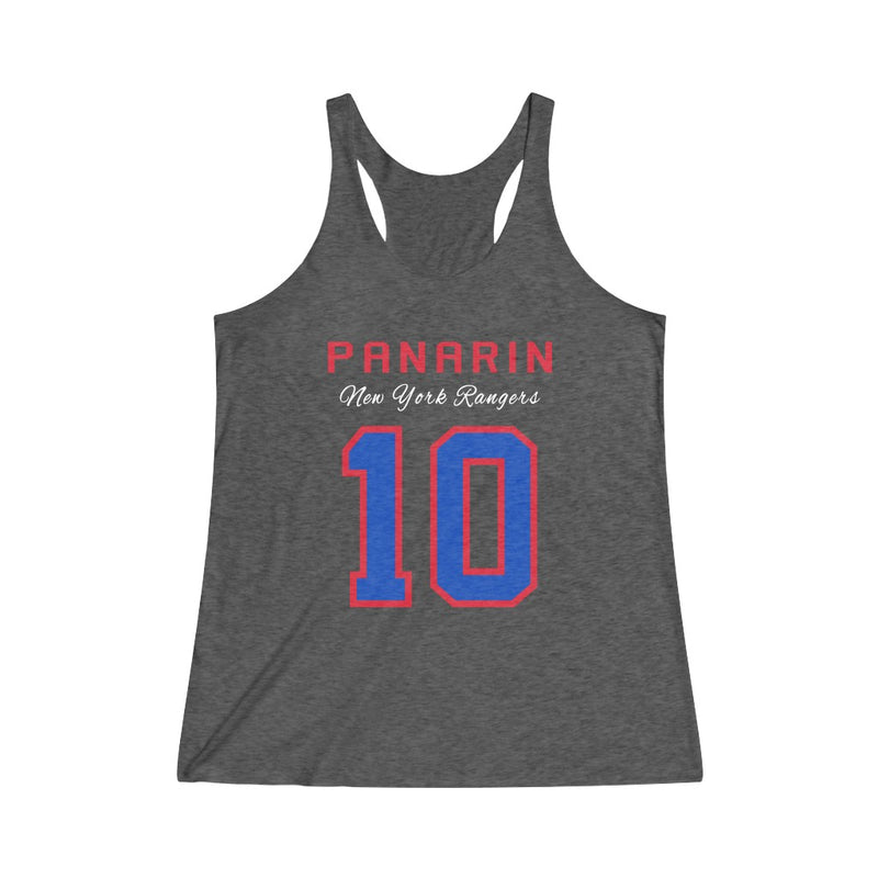Panarin 10 New York Rangers Women's Tri-Blend Racerback Tank Top