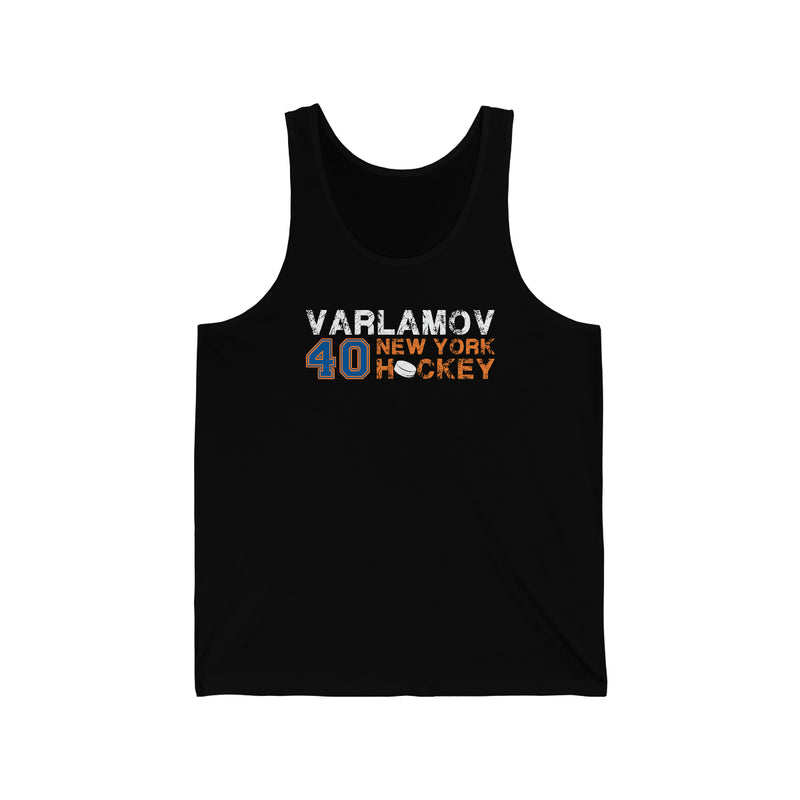 Varlamov 40 New York Hockey Unisex Jersey Tank Top