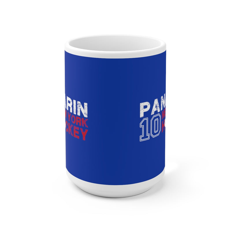 Panarin 10 New York Hockey Ceramic Coffee Mug In Blue, 15oz