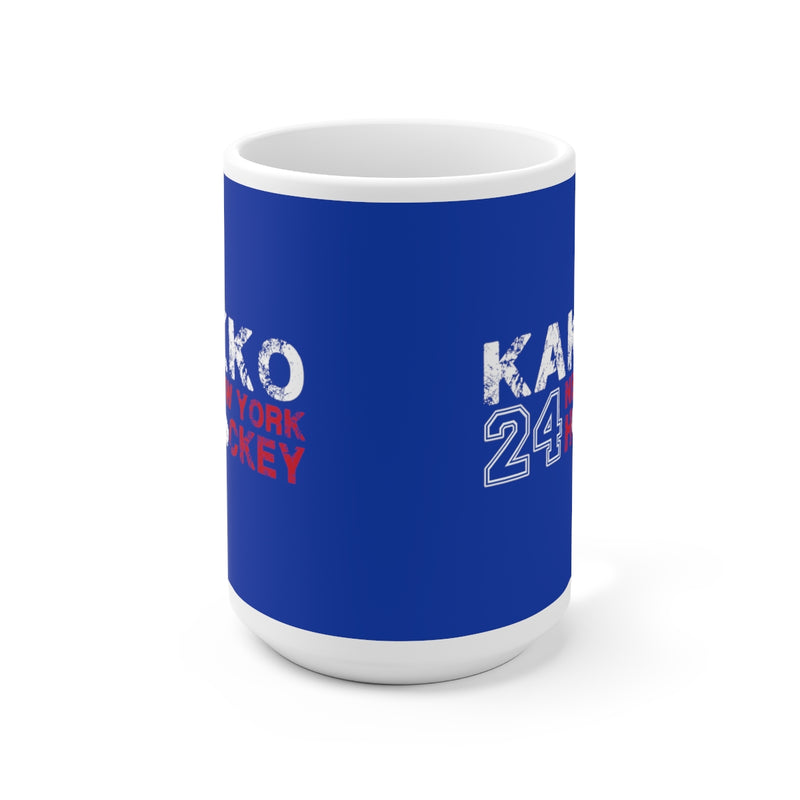 Kakko 24 New York Hockey Ceramic Coffee Mug In Blue, 15oz