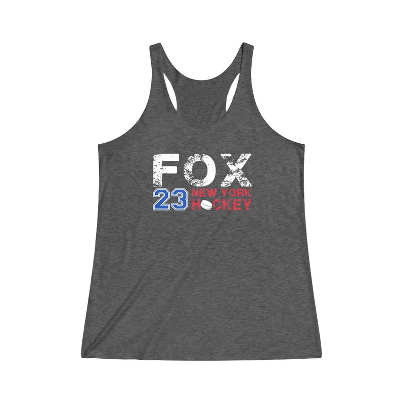 Fox 23 New York Hockey Women's Tri-Blend Racerback Tank Top