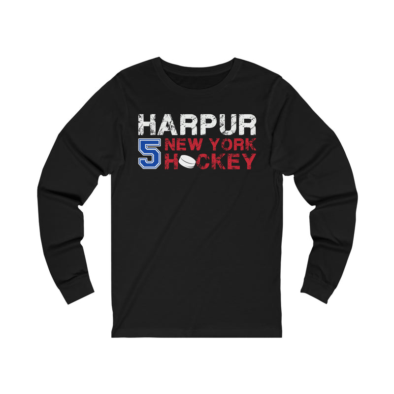 Harpur 5 New York Hockey Unisex Jersey Long Sleeve Shirt