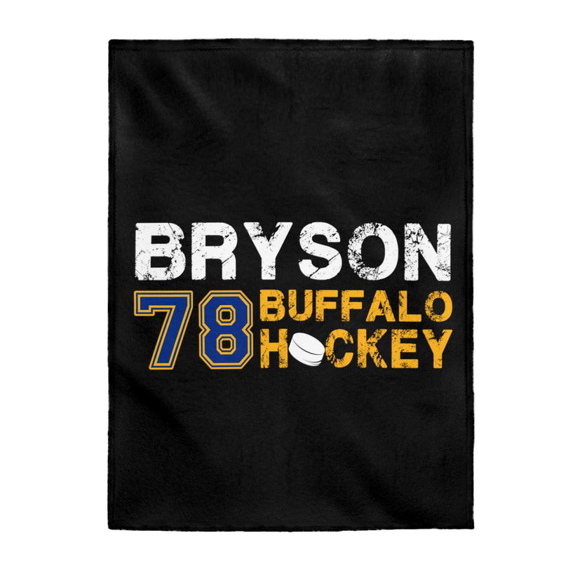 Bryson 78 Buffalo Hockey Velveteen Plush Blanket
