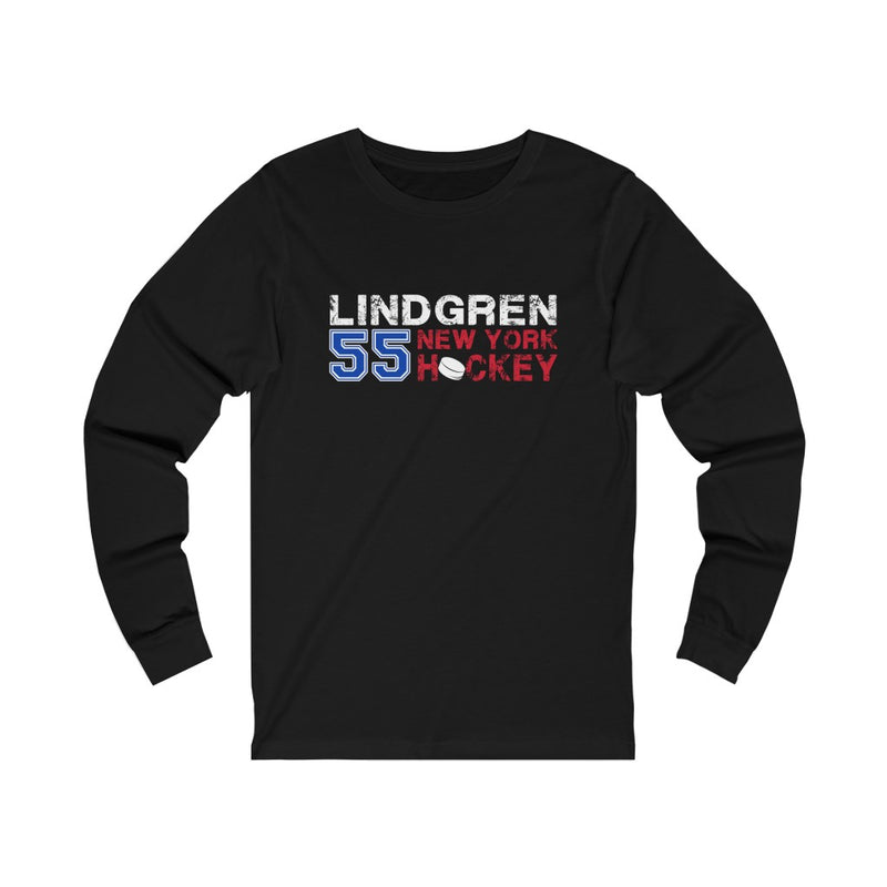 Lindgren 55 New York Hockey Unisex Jersey Long Sleeve Shirt