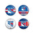 New York Rangers Fashion Button Four Pack