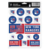 New York Rangers Vinyl Decal Multipurpose Sticker Sheet, 5x7 Inch