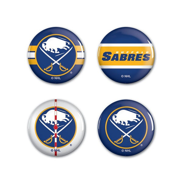 Buffalo Sabres Fashion Button 4 Pack Style