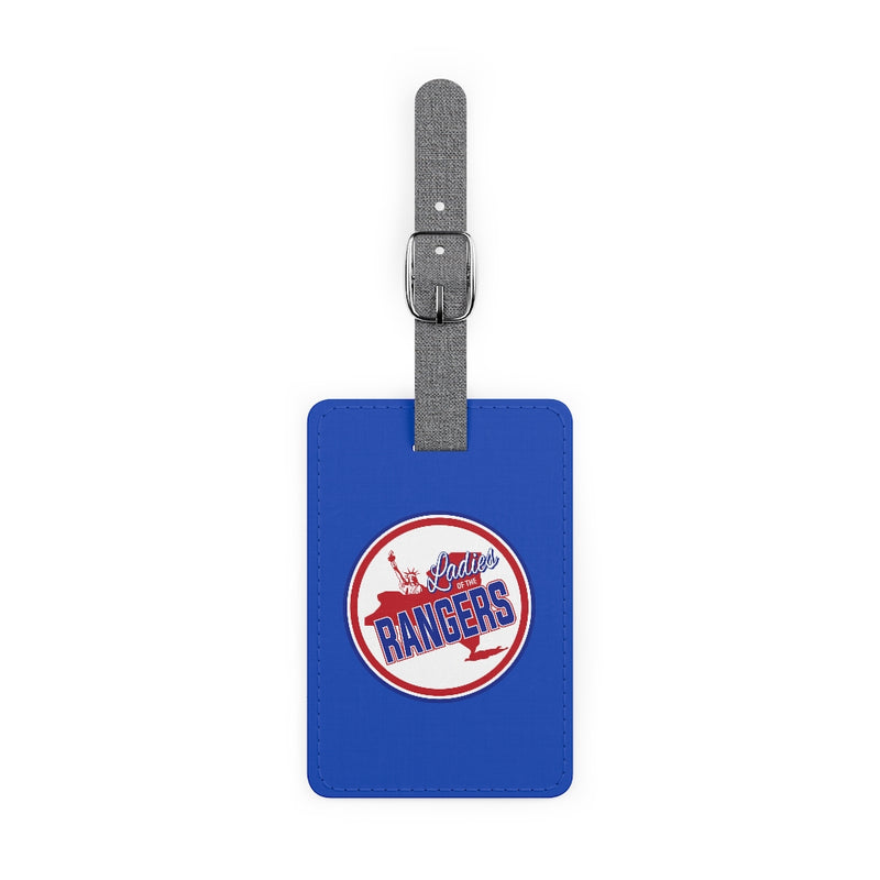 Ladies Of The Rangers Leather Luggage Tag In Blue