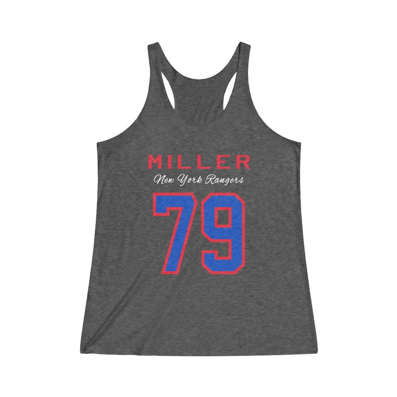 Miller 79 New York Rangers Women's Tri-Blend Racerback Tank Top