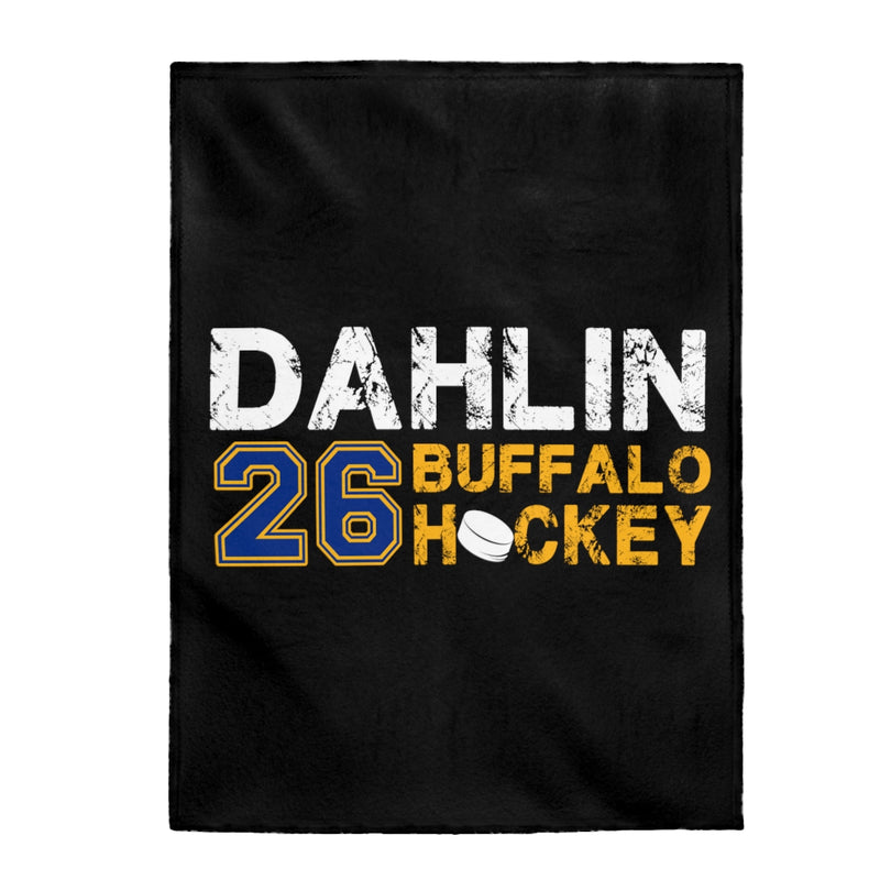 Dahlin 26 Buffalo Hockey Velveteen Plush Blanket