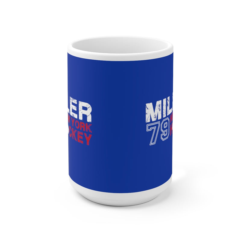Miller 79 New York Hockey Ceramic Coffee Mug In Blue, 15oz