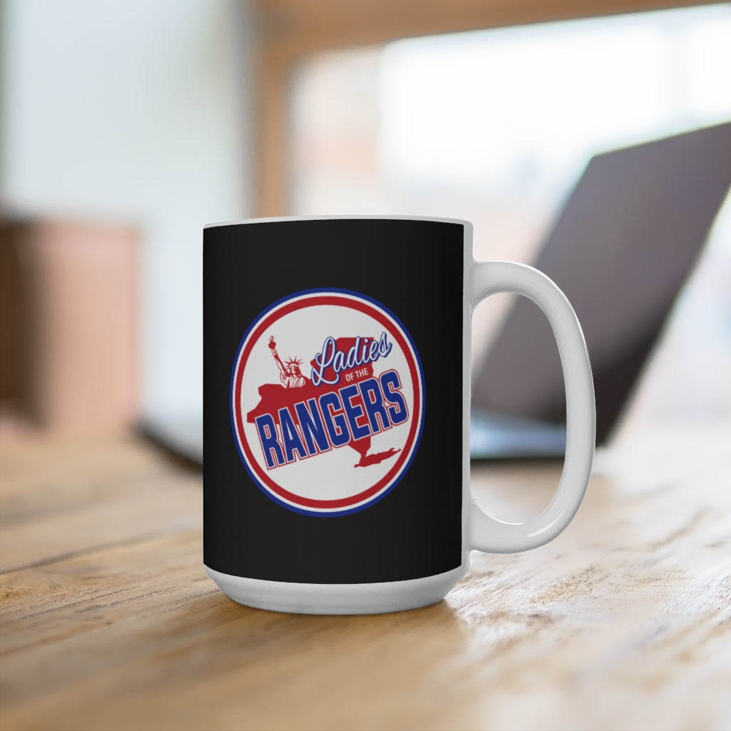 Ladies Of The Rangers Ceramic Coffee Mug, Black, 15oz