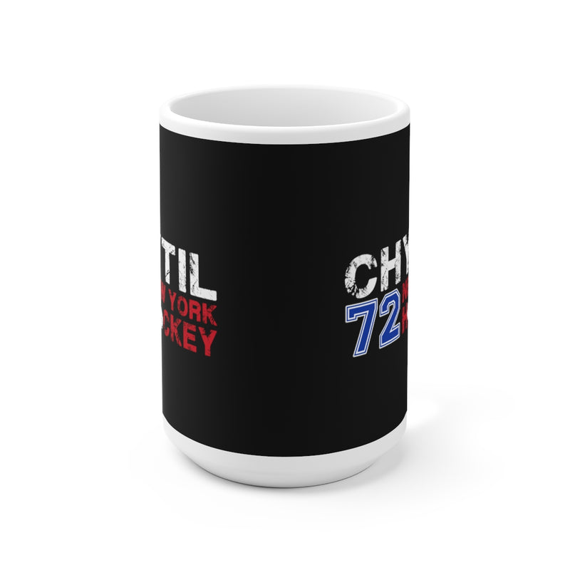 Chytil 72 New York Hockey Ceramic Coffee Mug In Black, 15oz