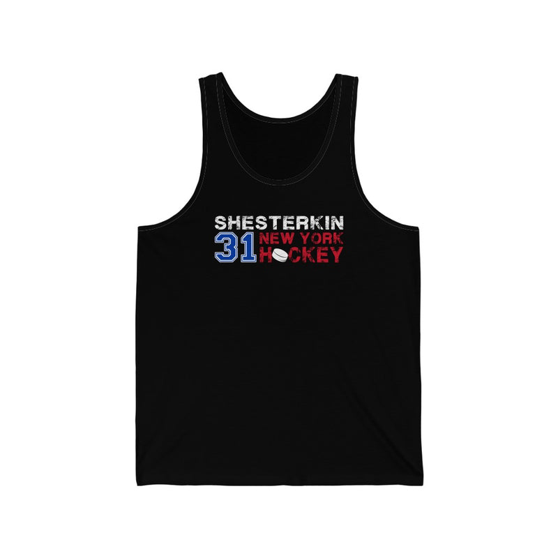 Shesterkin 31 New York Hockey Unisex Jersey Tank Top