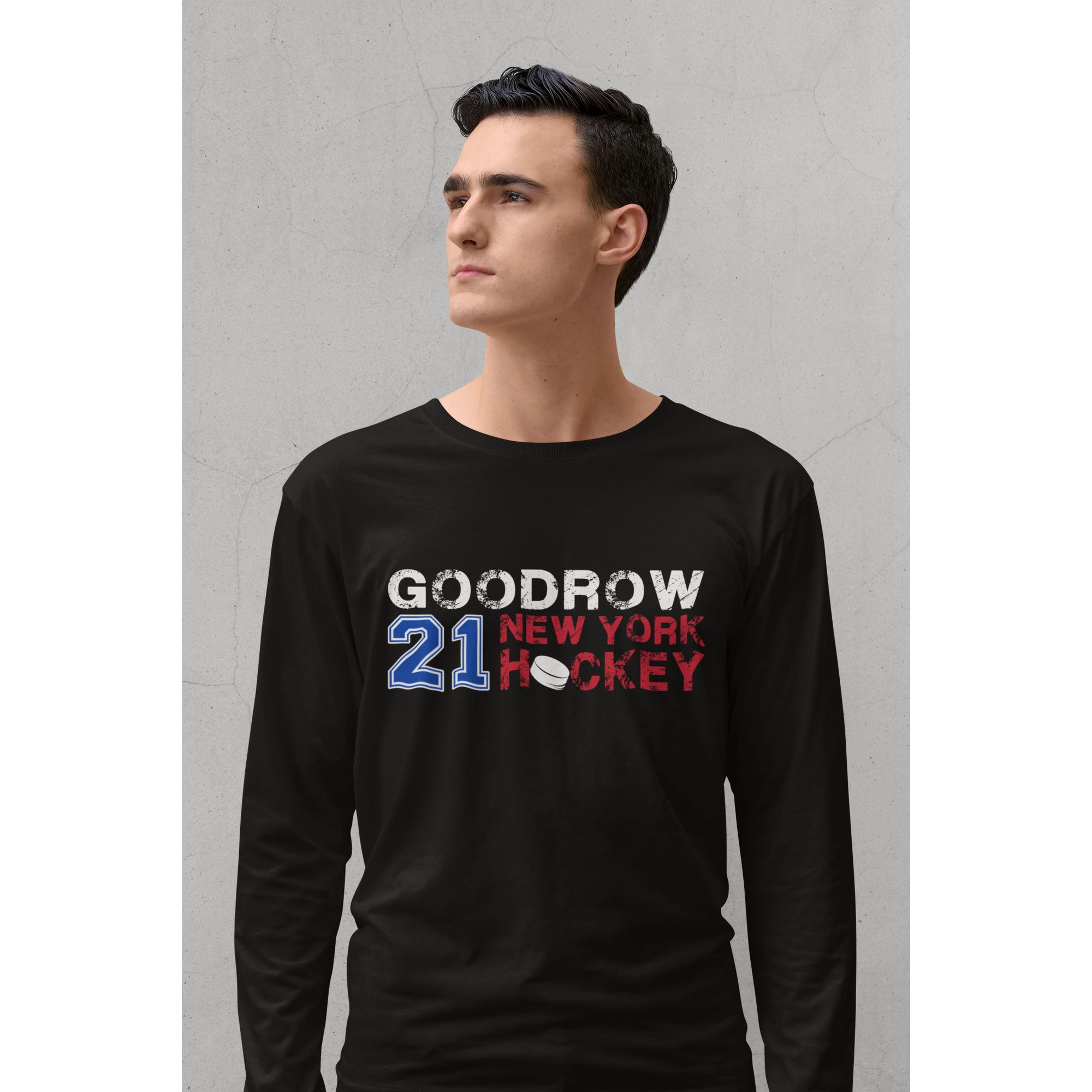 Goodrow 21 New York Hockey Unisex Jersey Long Sleeve Shirt