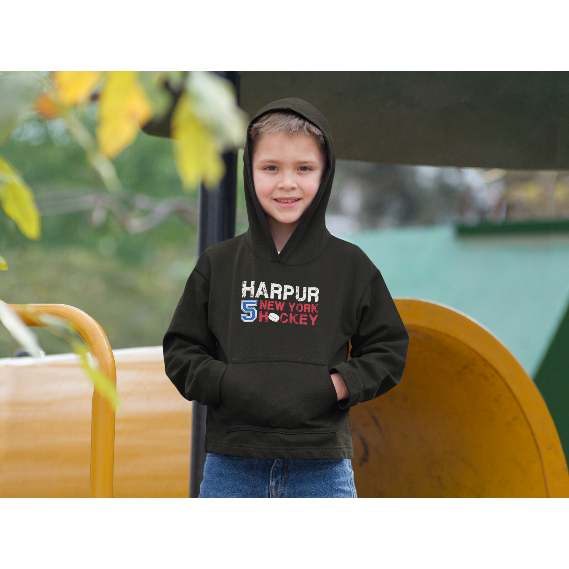 Harpur 5 New York Hockey Youth Hooded Sweatshirt