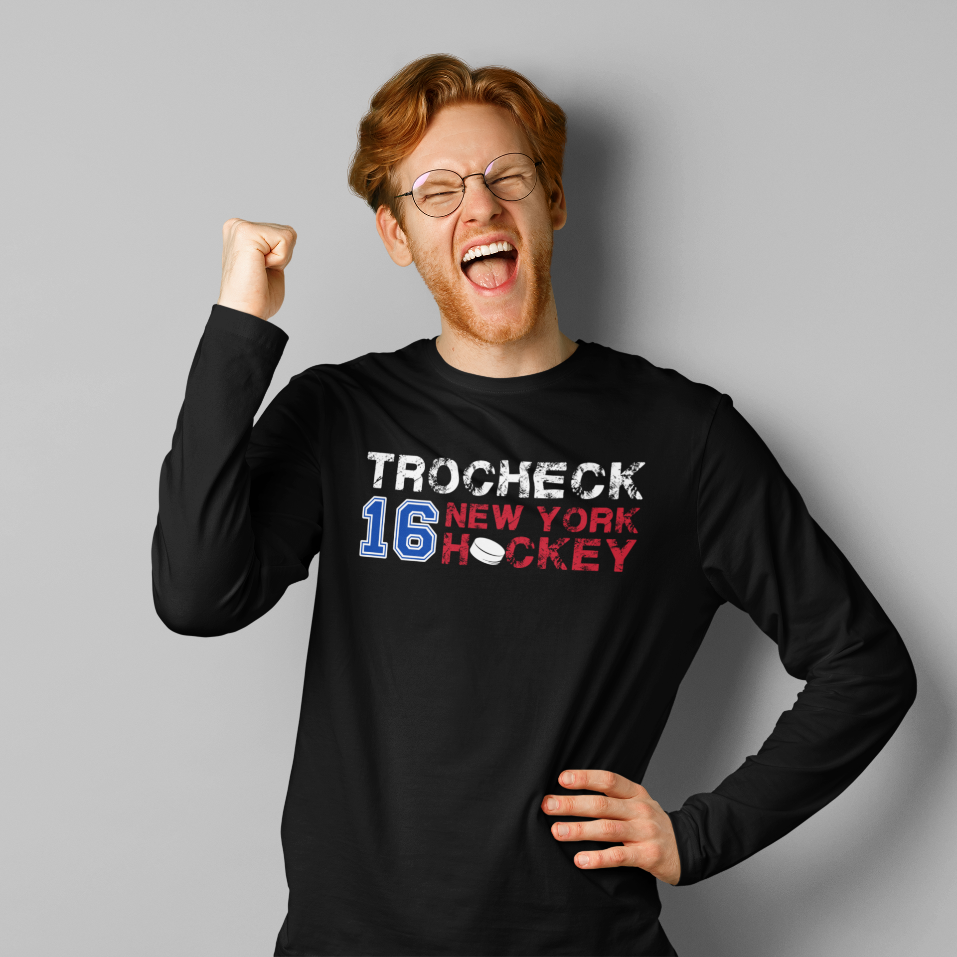 Trocheck 16 New York Hockey Unisex Jersey Long Sleeve Shirt