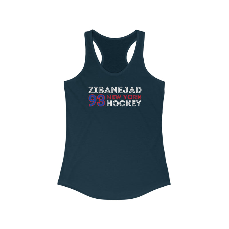 Zibanejad 93 New York Hockey Grafitti Wall Design Women's Ideal Racerback Tank Top