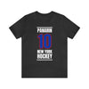 Panarin 10 New York Hockey Royal Blue Vertical Design Unisex T-Shirt