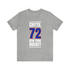 Chytil 72 New York Hockey Royal Blue Vertical Design Unisex T-Shirt