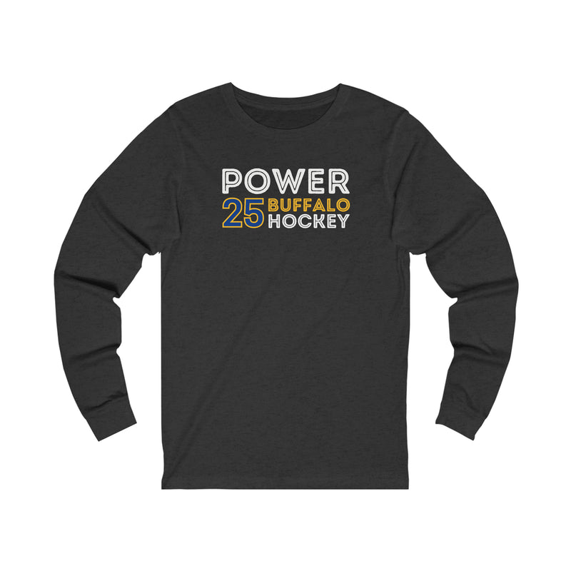 Power 25 Buffalo Hockey Grafitti Wall Design Unisex Jersey Long Sleeve Shirt