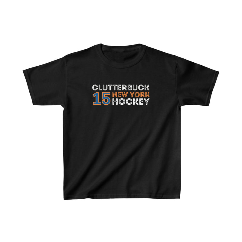 Clutterbuck 15 New York Hockey Grafitti Wall Design Kids Tee