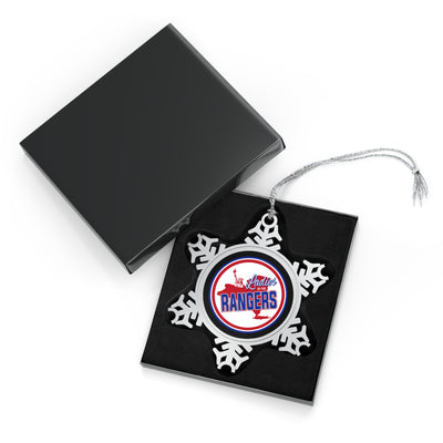 Ladies Of The Rangers Pewter Snowflake Ornament