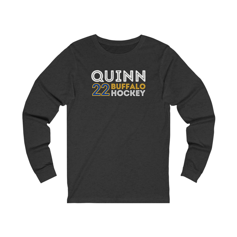 Quinn 22 Buffalo Hockey Grafitti Wall Design Unisex Jersey Long Sleeve Shirt