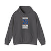 Wahlstrom 26 New York Hockey Blue Vertical Design Unisex Hooded Sweatshirt