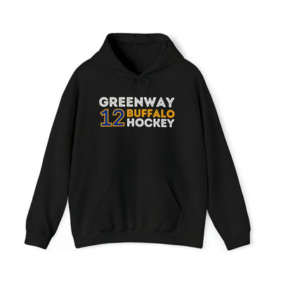 Greenway 12 Buffalo Hockey Grafitti Wall Design Unisex Hooded Sweatshirt