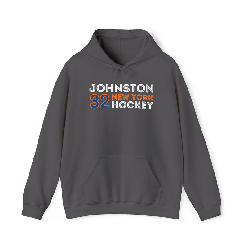 Johnston 32 New York Hockey Grafitti Wall Design Unisex Hooded Sweatshirt