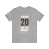 Fasching 20 New York Hockey Blue Vertical Design Unisex T-Shirt