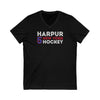 Harpur 5 New York Hockey Grafitti Wall Design Unisex V-Neck Tee