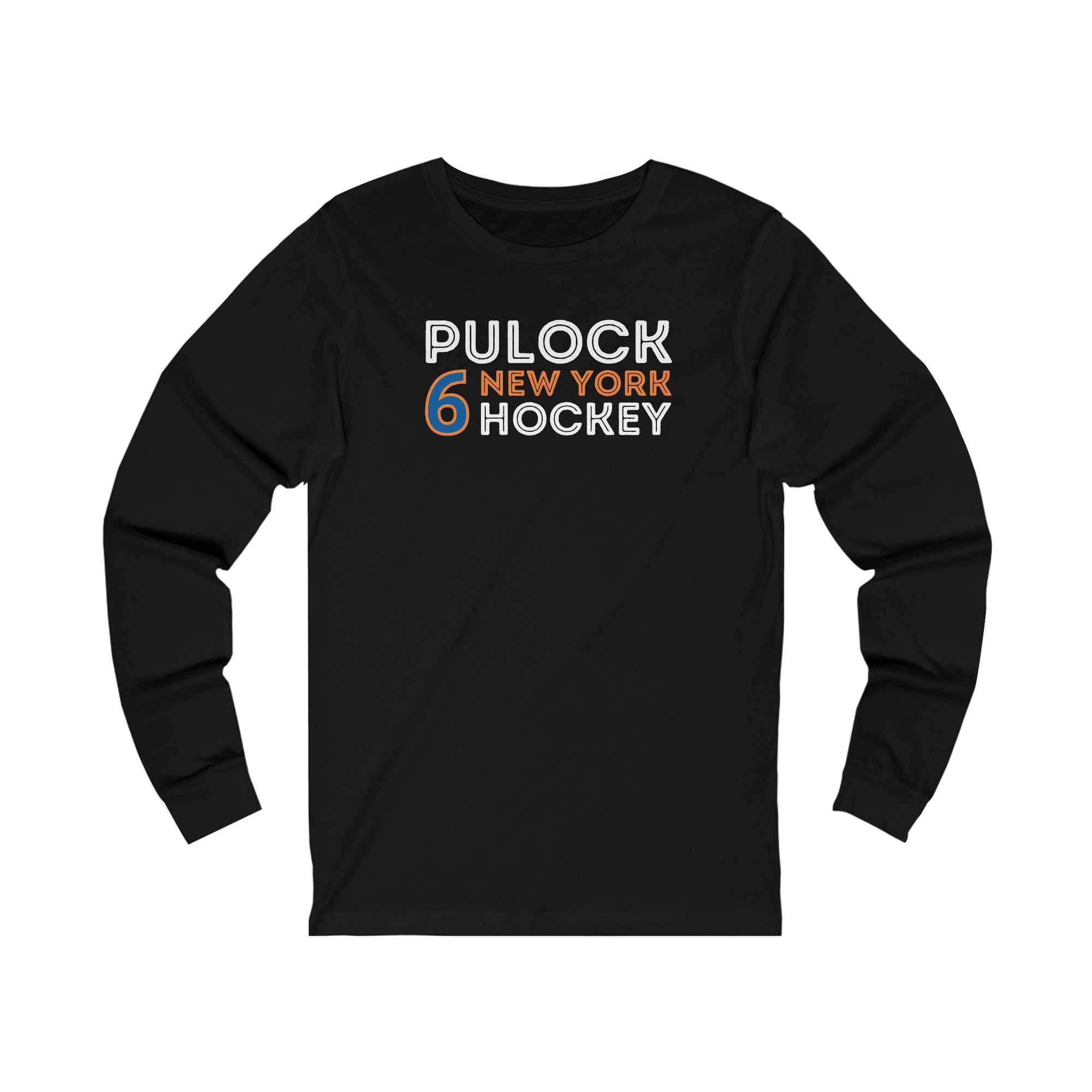 Pulock 6 New York Hockey Grafitti Wall Design Unisex Jersey Long Sleeve Shirt