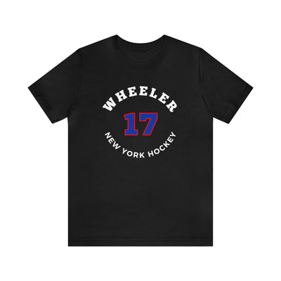 Wheeler 17 New York Hockey Number Arch Design Unisex T-Shirt