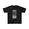 Girgensons 28 Buffalo Hockey Royal Blue Vertical Design Kids Tee